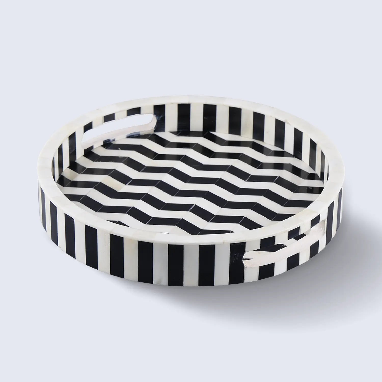 Decorative Tray Athens Dinami Collection Resin Inlay – 12" x 12"