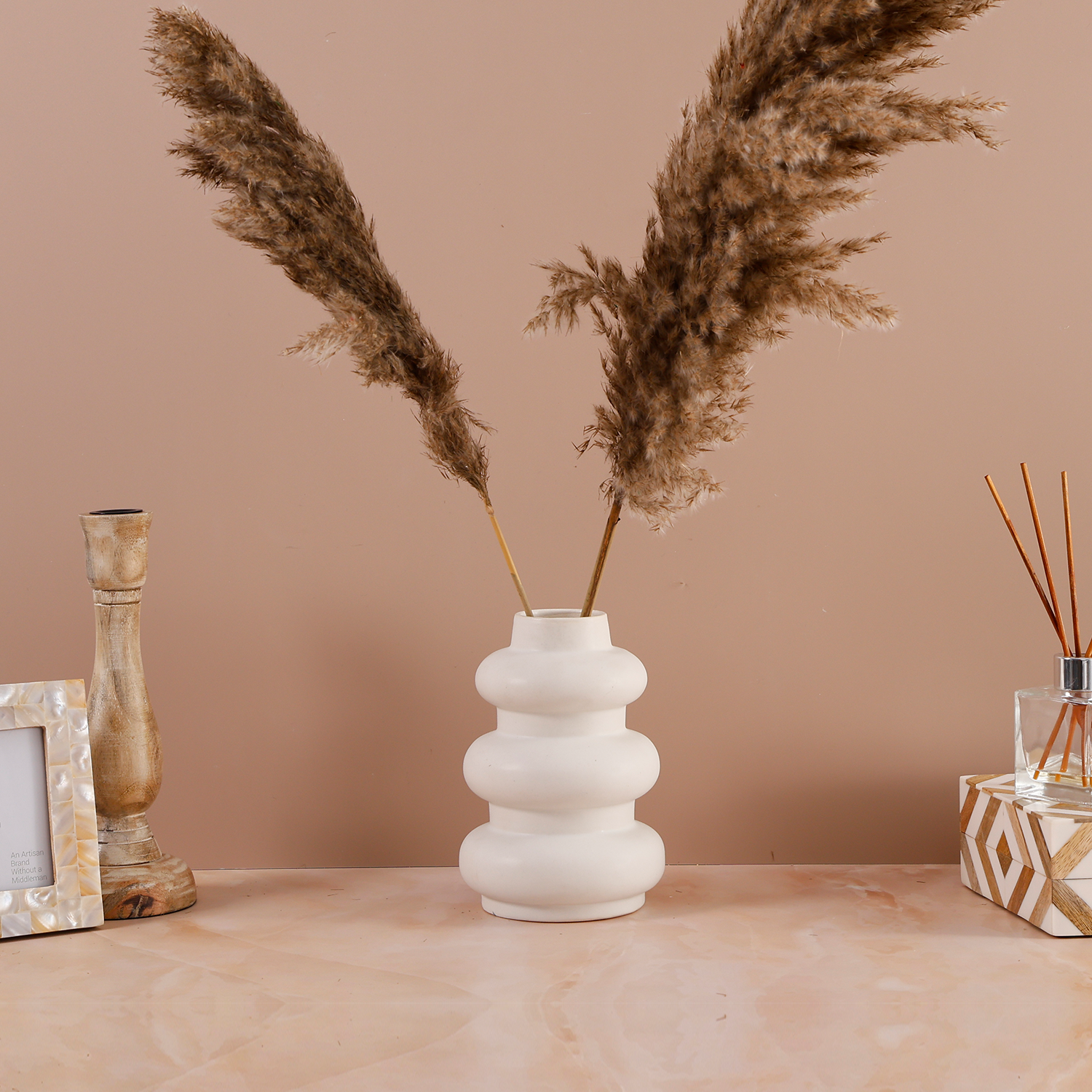 Ceramic Vase For Flowers  White Flower Vase Orbitra