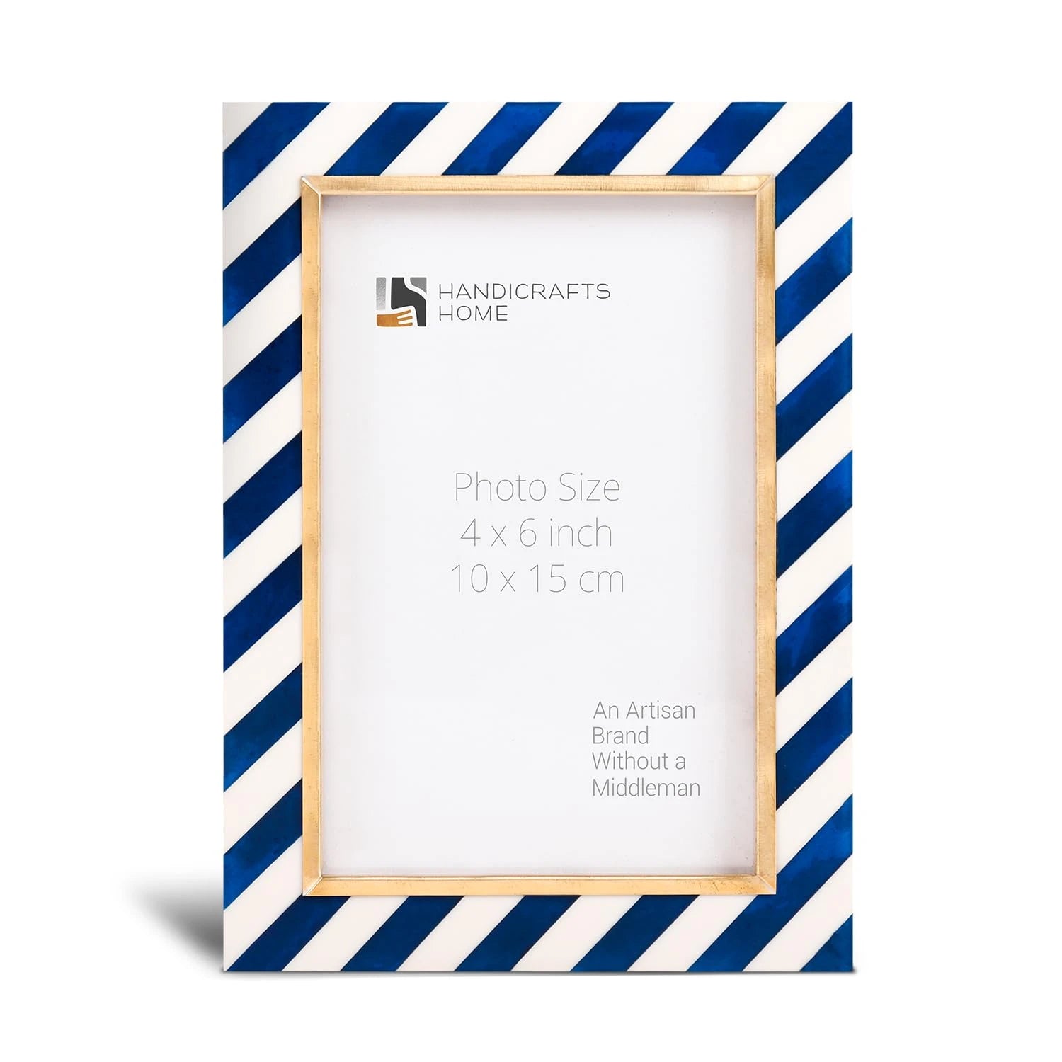 Picture Frame Halo Gondola Collection Resin Inlay & Brass Multi-Color – 4x6, 5x7 & 8x10"