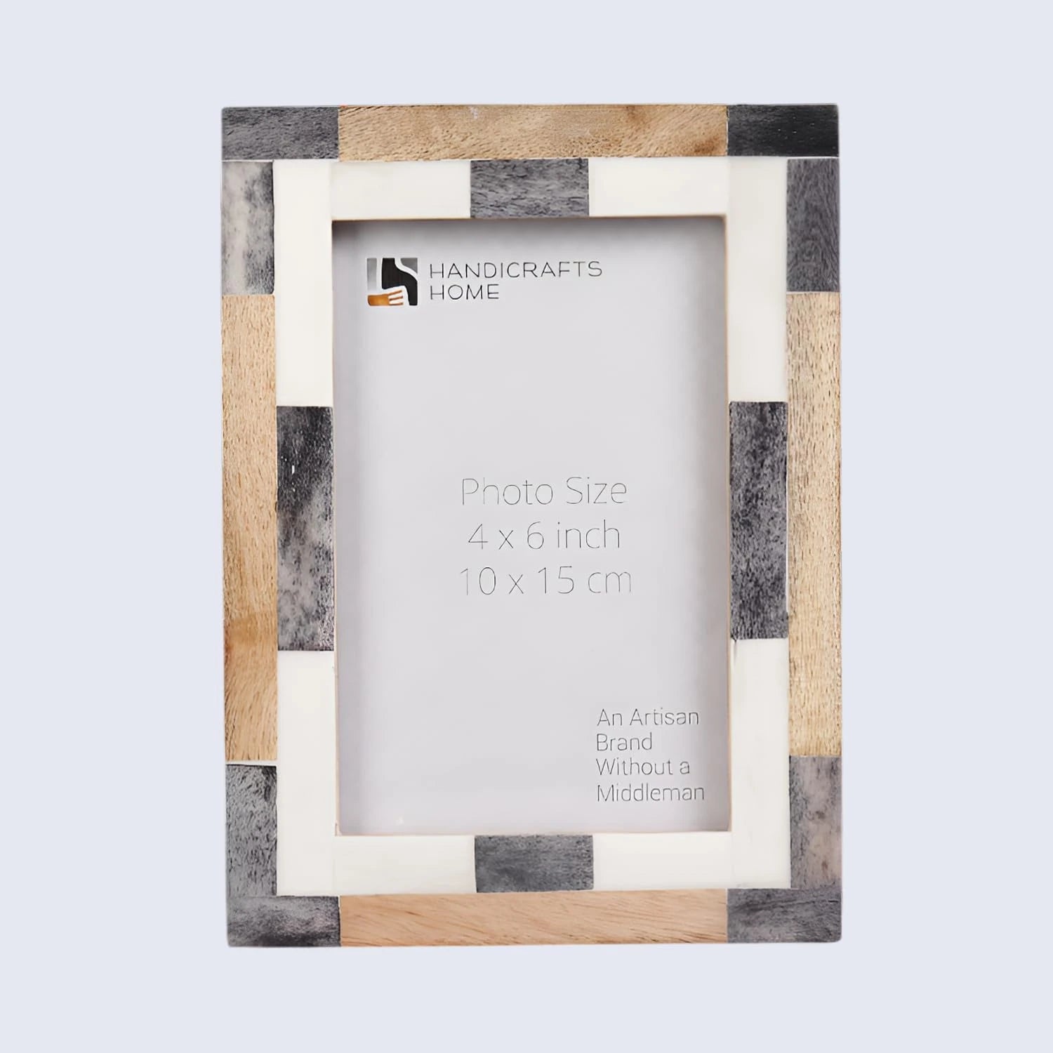 Picture Frames Tile Pattern Collection Wood & Bone Inlay -4x6, 5x7
