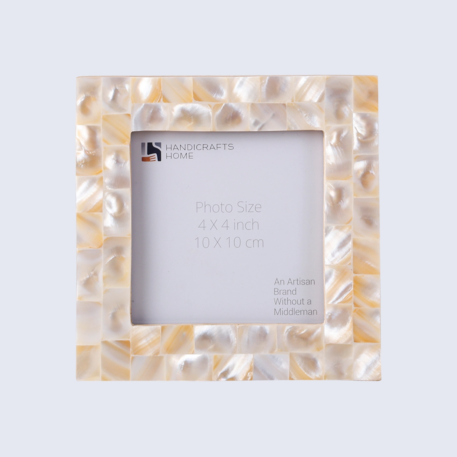 Baby Picture Frame Mother of Pearl Collection Mother of Pearl White 4x4